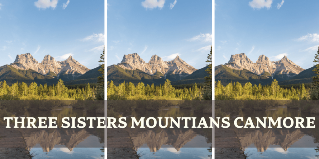 Three Sisters Mountains Canmore Alberta