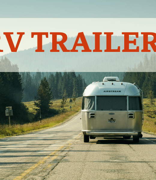 Travel Trailer On The Road