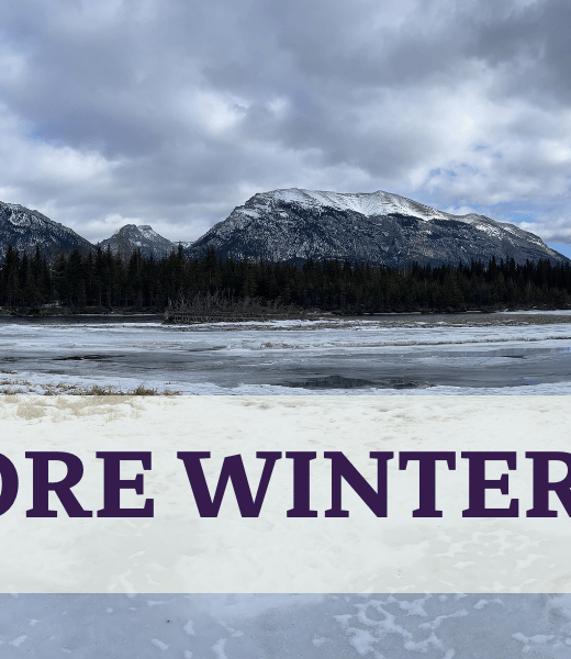 Bow River Canmore in Winter