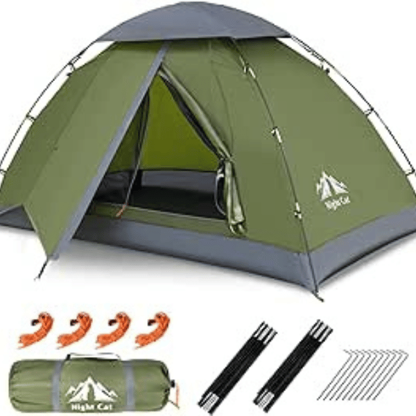 Green Tent With Accessories