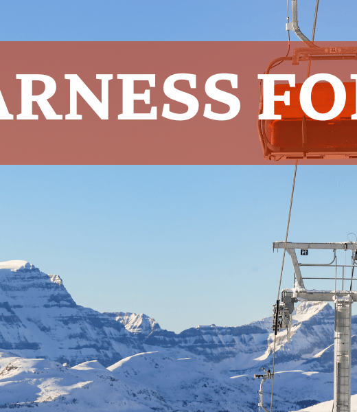 Chair lift in mountains