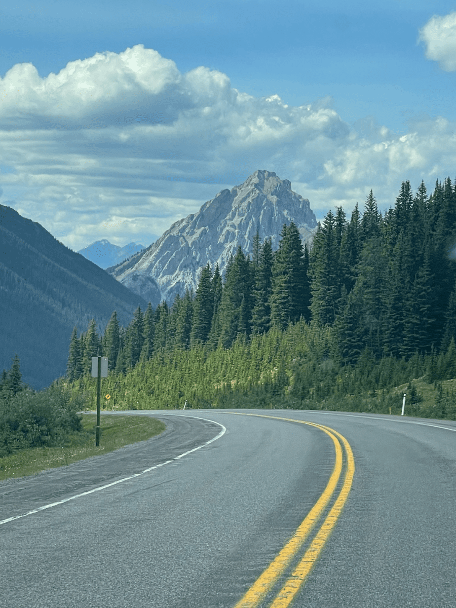 Mountain backdrop from Hwy 40 in Kananaskis